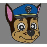 Chase Head Paw Patrol Embroidery Design